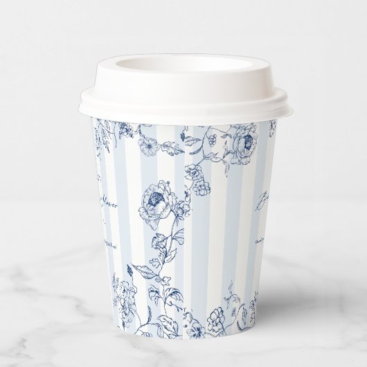 Something Blue Paper Cup Bridal Shower Table Decor 紙コップ (右)