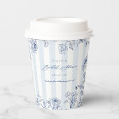 Something Blue Paper Cup Bridal Shower Table Decor 紙コップ (正面)