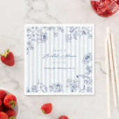 Something Blue Paper Napkins Bridal Shower Party スタンダードランチョンナプキン (インサイチュ)
