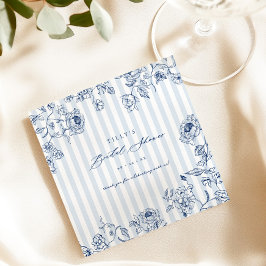 Something Blue Paper Napkins Bridal Shower Party スタンダードランチョンナプキン