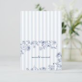 Something Blue Place Card Bridal Shower Name Tent サンキューカード (スタンド正面)