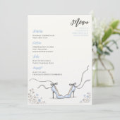 Something Blue Powder Blue Heels Bridal Shower メニュー (スタンド正面)