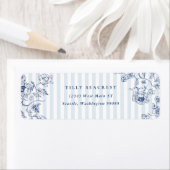 Something Blue Return Address Labels Sticker ラベル (インサイチュ)