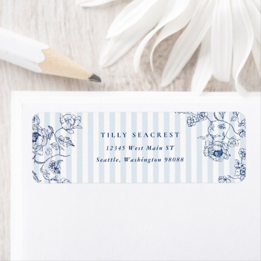 Something Blue Return Address Labels Sticker ラベル (インサイチュ)