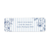 Something Blue Return Address Labels Sticker ラベル (正面)