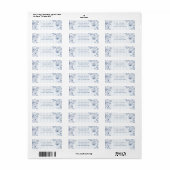 Something Blue Return Address Labels Sticker ラベル (フルシート)