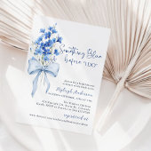 Something Blue Ribbonブライダルシャワー | ほこりっぽい青 招待状