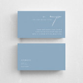 Something Blue Scriptレシピ要求ブライダルシャワー エンクロージャーカード