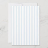 Something Blue Stripe Bridal Shower Invitation 招待状 (裏面)