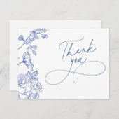 Something Blue Thanks You Noteカード サンキューカード (正面/裏面)