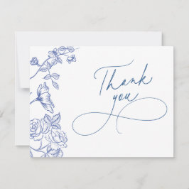 Something Blue Thanks You Noteカード サンキューカード