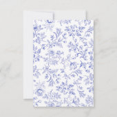 Something Blue Toileブライダルシャワーサンキューカード サンキューカード (裏面)