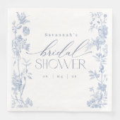 Something Blue Toileブライダルシャワー招待状 | デルフト (正面)