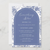 Something Blue Toileブルーフランスのブライダルシャワー 招待状 (正面)