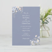 Something Blue Wedding Invitation Suite 招待状 (スタンド正面)