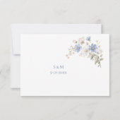Something Blue Wedding RSVP card (裏面)