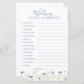 Something Blue Wedding Word Scramble (正面/裏面)