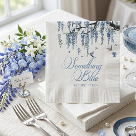 Something Blue Wildflower Bouquet Bridal Shower  スタンダードカクテルナプキン