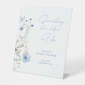 Something Blue Wildflower Bridal Shower 台座サイン (正面)