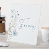Something Blue Wildflower Bridal Shower 台座サイン (インサイチュ)