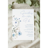 Something Blue Wildflower Bridal Shower 招待状