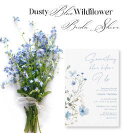 Something Blue Wildflower Bridal Shower 招待状