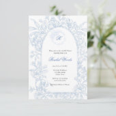 Something Blue Wildflower Bridal Shower Invitation 招待状 (スタンド正面)