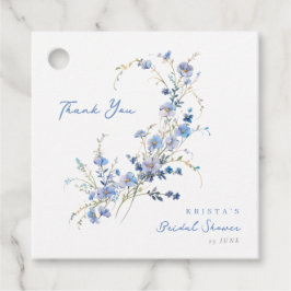 Something Blue Wildflowers Bridal Shower フェイバータグ