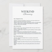 Something Blue Winter Floral Bachelorette 招待状 (裏面)