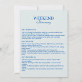 Something Blue Winter Floral Bachelorette Party 招待状 (裏面)