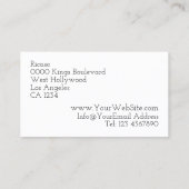 Something for You Bee on Flowers Personalized Gift 名刺 (裏面)