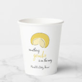 Something Gouda On Way Cheese Wheel Baby Shower 紙コップ (正面)