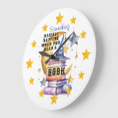 Something Magical Happens When You Read ラージ壁時計 (傾斜)