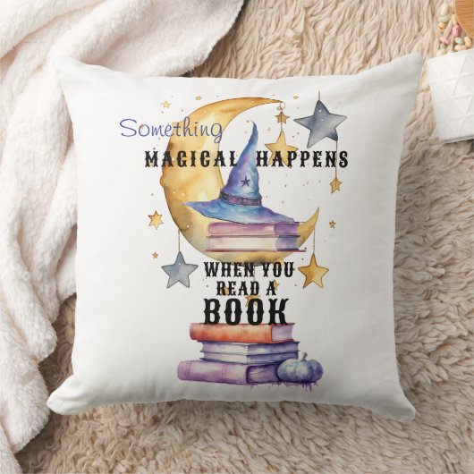 Something Magical Happens When You Read A Book  クッション (ブランケット)