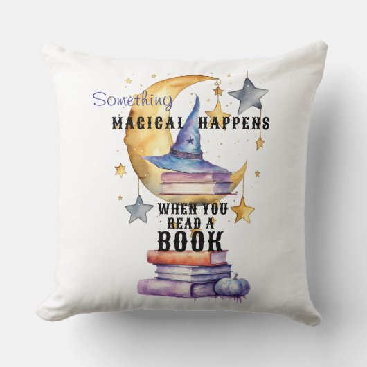Something Magical Happens When You Read A Book  クッション (正面)