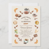 Something Sweet is Brewing | コーヒーベイビーシャワー 招待状 (正面)