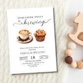 Something Sweet Is Brewing ベビーシャワー ニュートラルデザイン 招待状