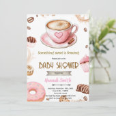 Something sweet is brewing girl shower invite 招待状 (スタンド正面)