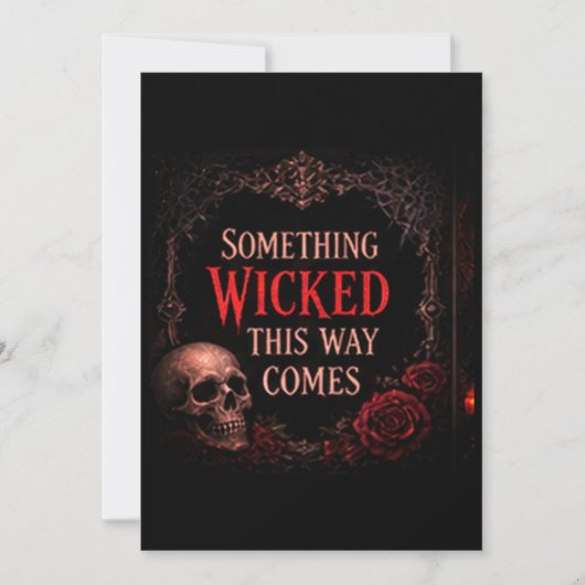 Something Wicked This Way Comes 招待状 (正面)