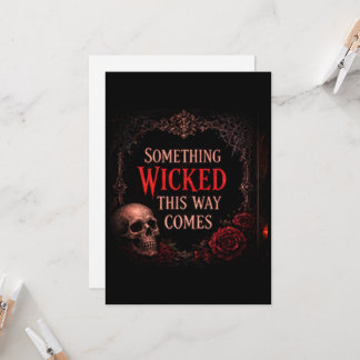 Something Wicked This Way Comes 招待状