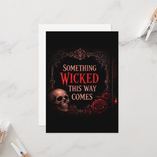 Something Wicked This Way Comes  招待状 (正面/裏面インサイチュ)