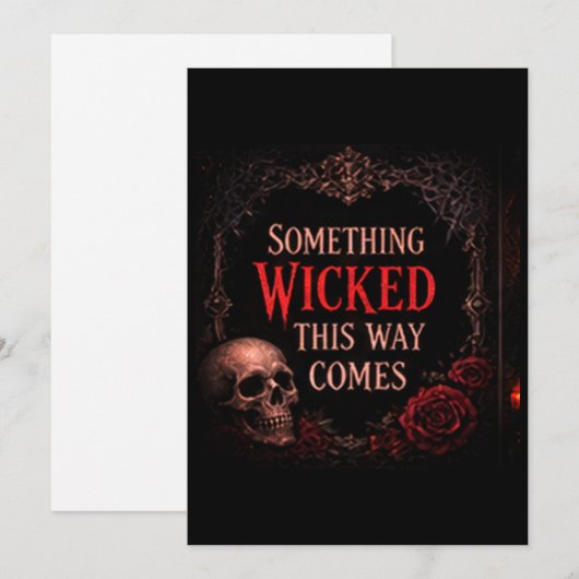 Something Wicked This Way Comes 招待状 (正面/裏面)