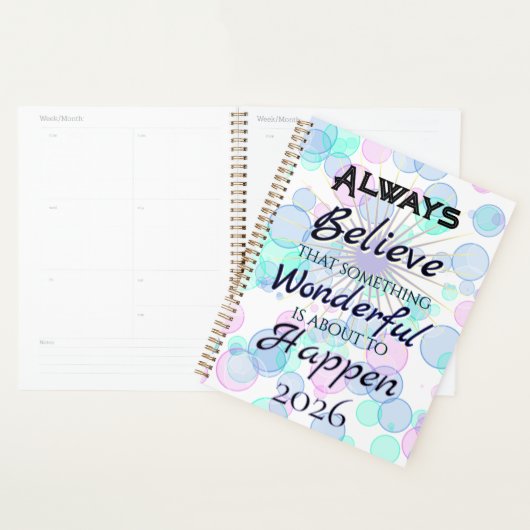 Something Wonderful 2026 Planner プランナー手帳 (ディスプレー)