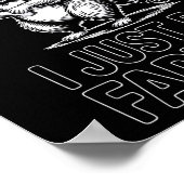 Sometimes i just be fartin farting raccoon funny ポスター (角)