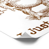 Sometimes I Just Be Fartin’ Frog Funny Rude Silly  ポスター (角)