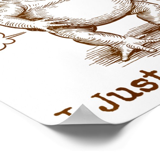 Sometimes I Just Be Fartin’ Frog Funny Rude Silly  ポスター (角)