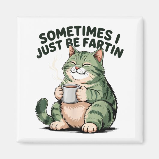 Sometimes I Just Be Fartin' Frog Humor Men Woman  マグネット (正面)