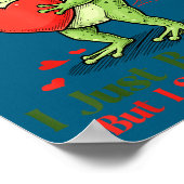 Sometimes I Just Be Fartin' Frog Meme Funny Valent ポスター (角)