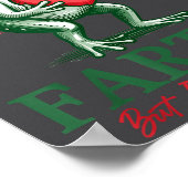 Sometimes I Just Be Fartin' Frog Meme Funny Valent ポスター (角)