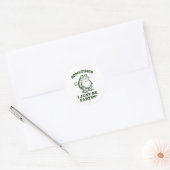 Sometimes I Just Be Fartin' Funny Frog ラウンドシール (封筒)